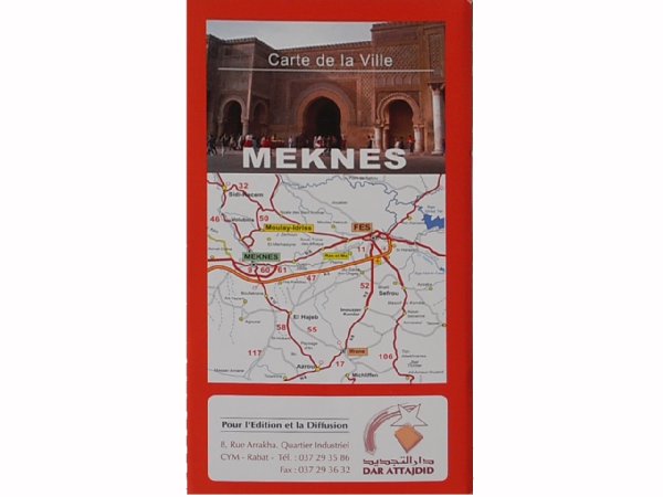 画像1: 地図５ carte de la ville meknes